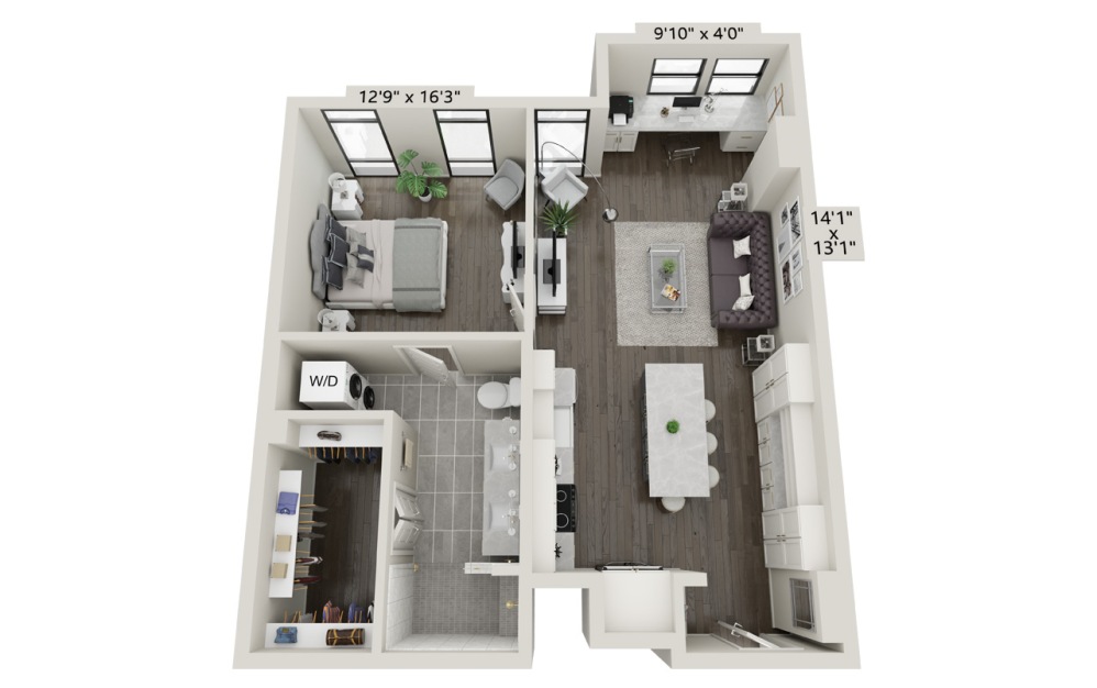 1x1 800 sq ft