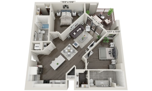 2x2 1135 sq ft
