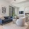 living room in studio apartment